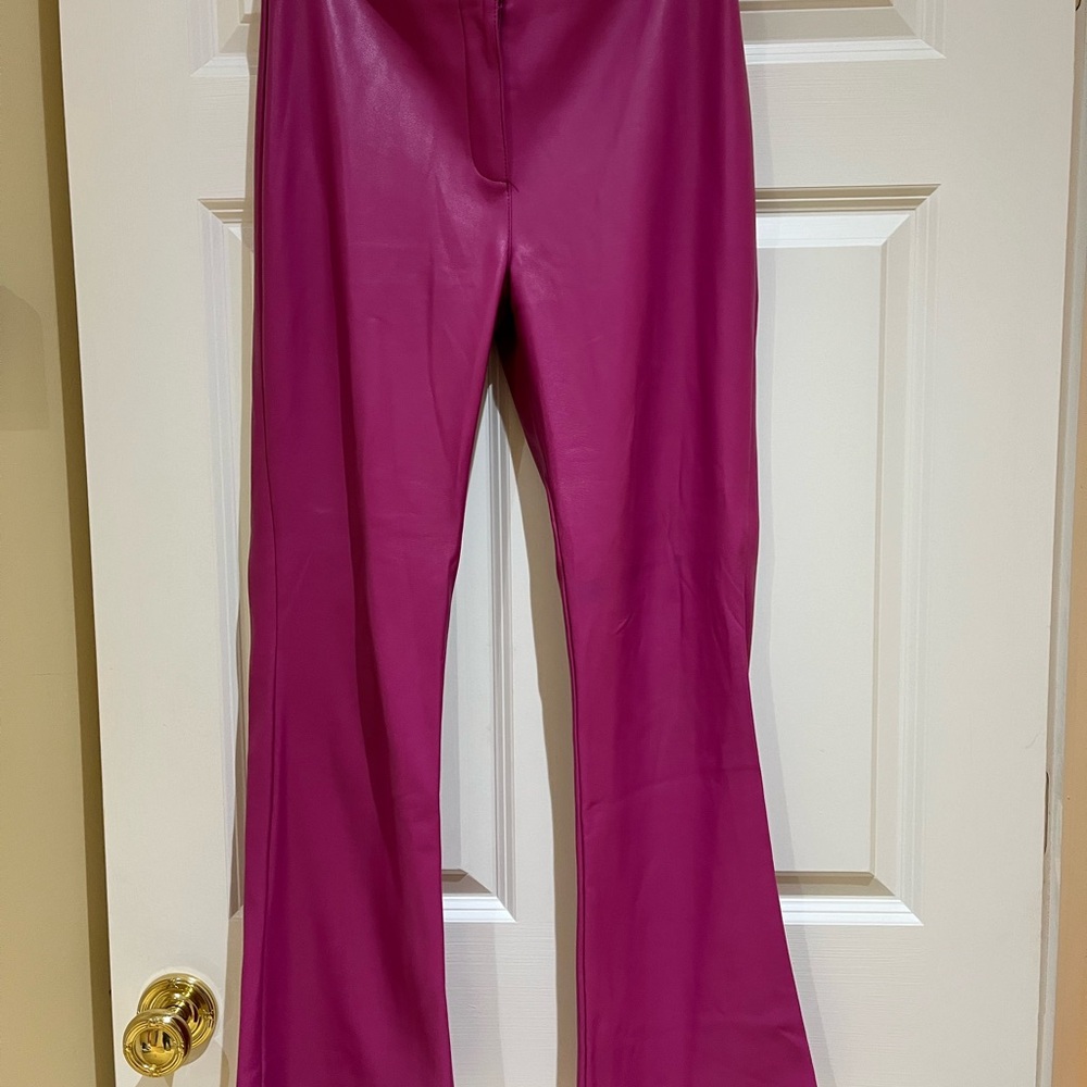 Motel Rocks pink faux leather pants - Picture 2 of 6